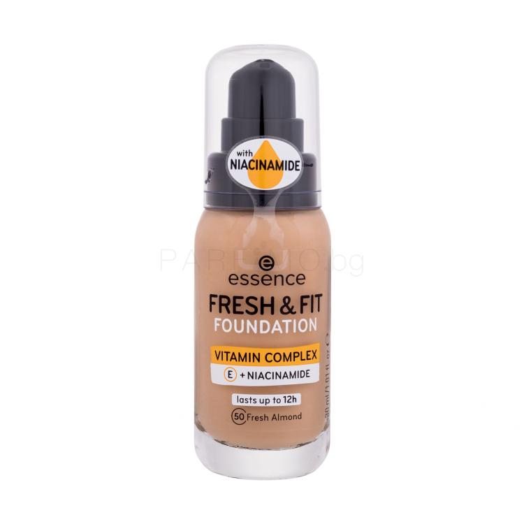 Essence Fresh &amp; Fit Фон дьо тен за жени 30 ml Нюанс 50 Fresh Almond