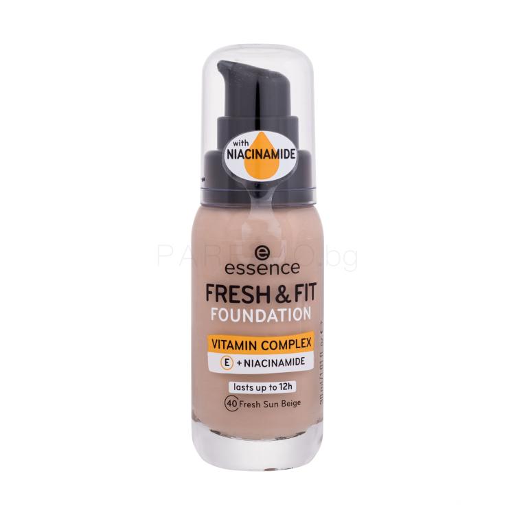 Essence Fresh &amp; Fit Фон дьо тен за жени 30 ml Нюанс 40 Fresh Sun Beige