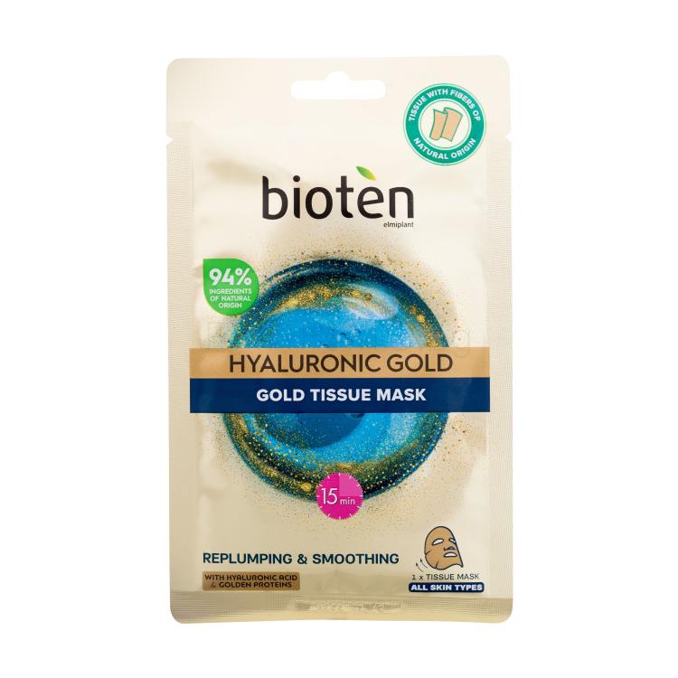 Bioten Hyaluronic Gold Tissue Mask Маска за лице за жени 25 ml