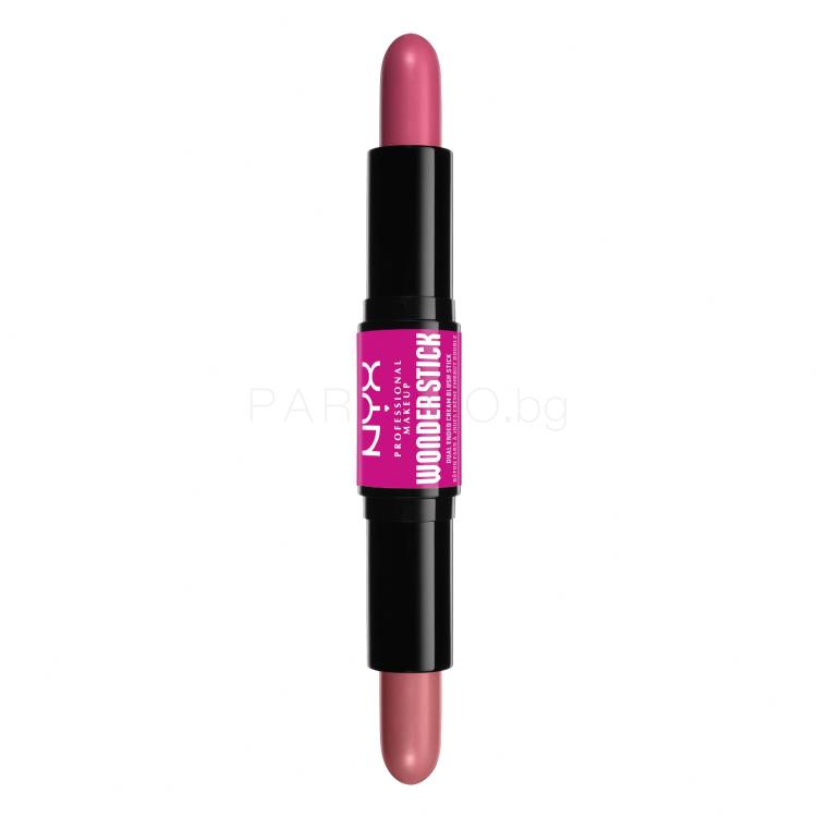 NYX Professional Makeup Wonder Stick Blush Руж за жени 8 гр Нюанс 01 Light Peach And Baby Pink