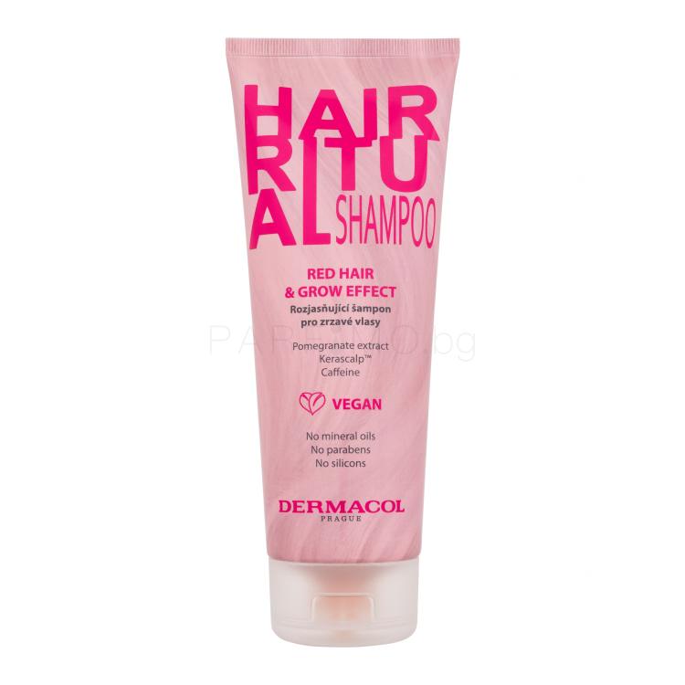 Dermacol Hair Ritual Shampoo Red Hair &amp; Grow Effect Шампоан за жени 250 ml