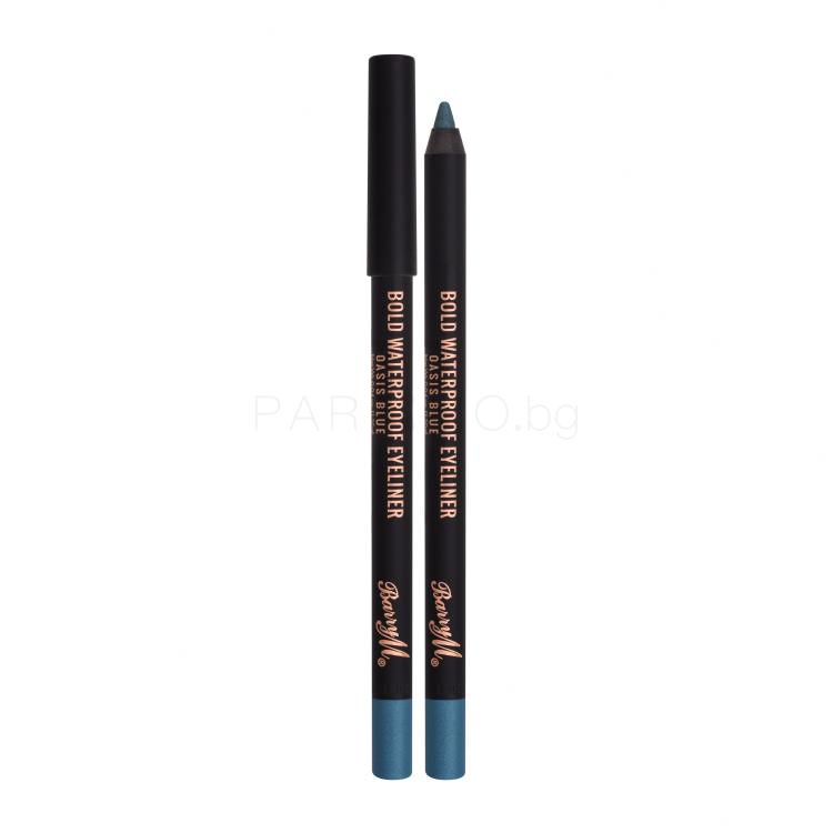 Barry M Bold Waterproof Eyeliner Молив за очи за жени 1,2 g Нюанс Oasis Blue