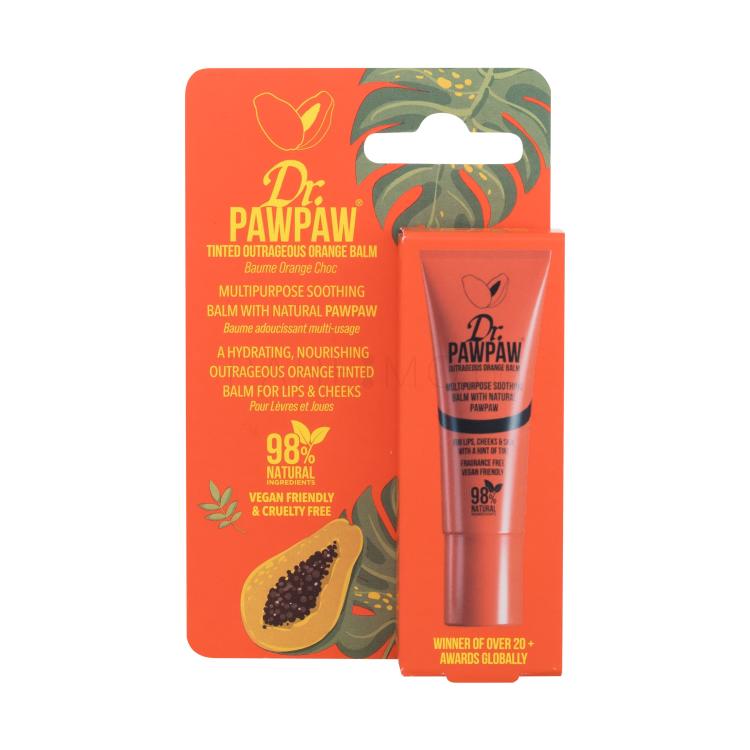 Dr. PAWPAW Balm Tinted Outrageous Orange Балсам за устни за жени 10 ml