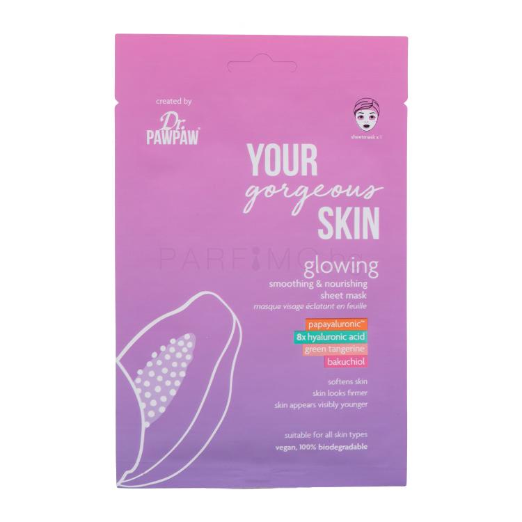 Dr. PAWPAW Your Gorgeous Skin Glowing Sheet Mask Маска за лице за жени 25 ml