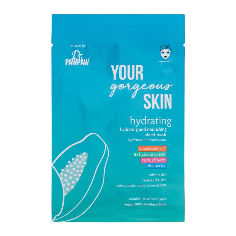 Dr. PAWPAW Your Gorgeous Skin Hydrating Sheet Mask Маска за лице за жени 25 ml