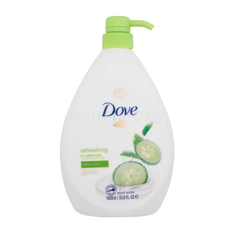 Dove Refreshing Cucumber &amp; Green Tea Душ гел за жени 1000 ml