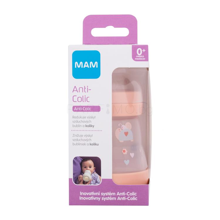 MAM Easy Start Anti-Colic 0m+ Nude Бебешко шише за деца 160 ml