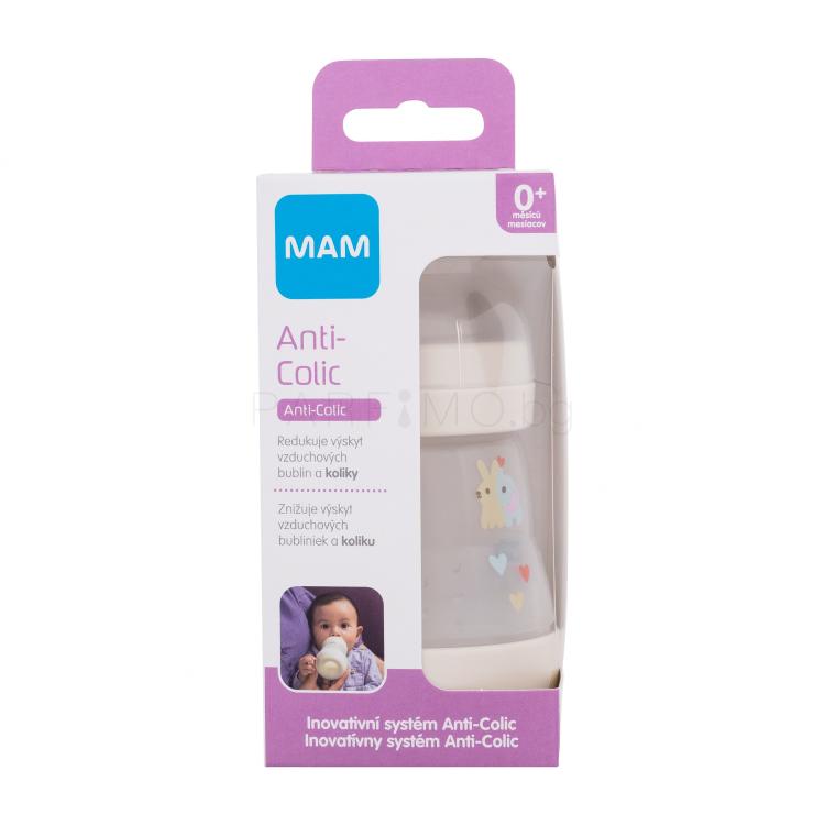 MAM Easy Start Anti-Colic 0m+ Linen Бебешко шише за деца 160 ml
