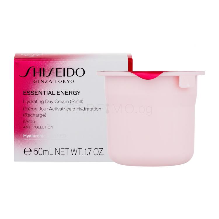 Shiseido Essential Energy Hydrating Day Cream SPF20 Дневен крем за лице за жени Пълнител 50 ml