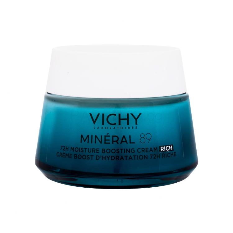 Vichy Minéral 89 72H Moisture Boosting Cream Rich Дневен крем за лице за жени 50 ml