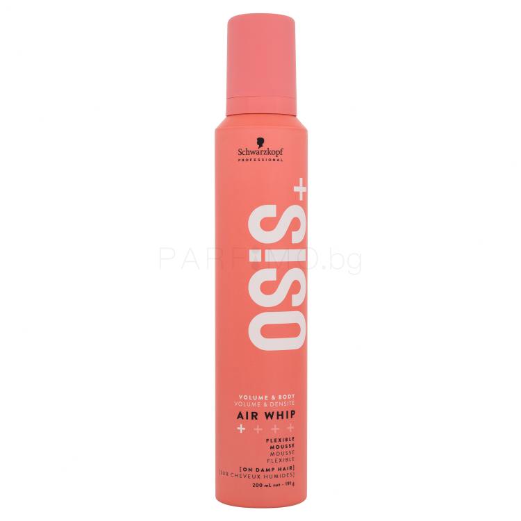 Schwarzkopf Professional Osis+ Air Whip Flexible Mousse Втвърдител за коса за жени 200 ml