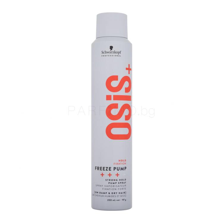 Schwarzkopf Professional Osis+ Freeze Pump Strong Hold Pump Spray Лак за коса за жени 200 ml