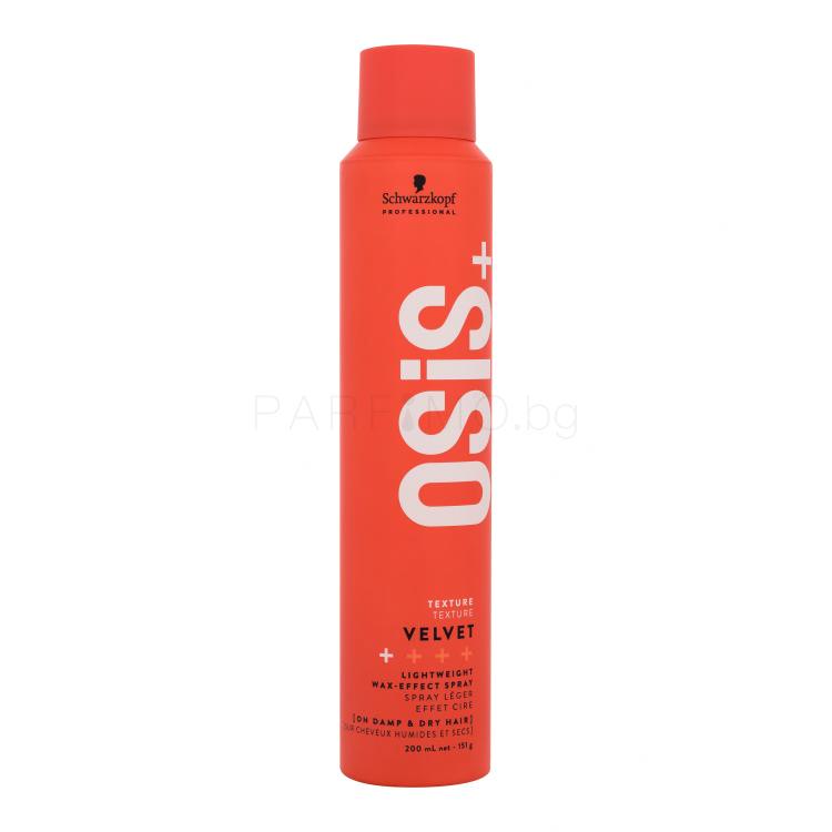 Schwarzkopf Professional Osis+ Velvet Lightweight Wax-Effect Spray Лак за коса за жени 200 ml