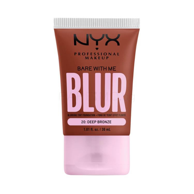 NYX Professional Makeup Bare With Me Blur Tint Foundation Фон дьо тен за жени 30 ml Нюанс 20 Deep Bronze