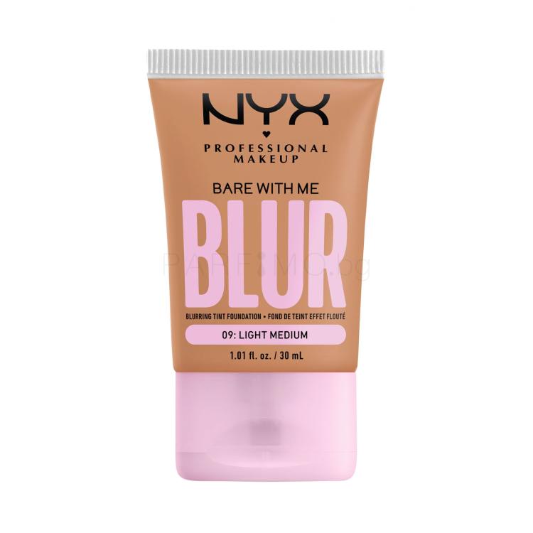 NYX Professional Makeup Bare With Me Blur Tint Foundation Фон дьо тен за жени 30 ml Нюанс 09 Light Medium