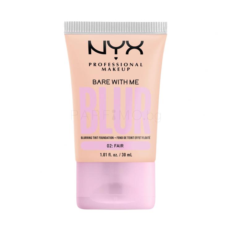 NYX Professional Makeup Bare With Me Blur Tint Foundation Фон дьо тен за жени 30 ml Нюанс 02 Fair