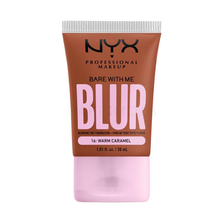 NYX Professional Makeup Bare With Me Blur Tint Foundation Фон дьо тен за жени 30 ml Нюанс 16 Warm Caramel
