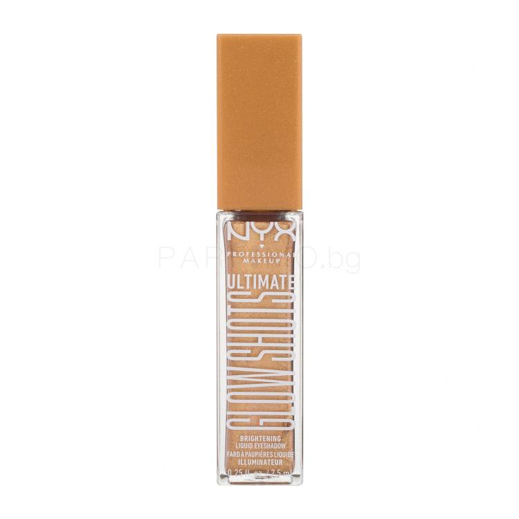 NYX Professional Makeup Ultimate Glow Shots Сенки за очи за жени 7,5 ml Нюанс 14 Glitzy Guava