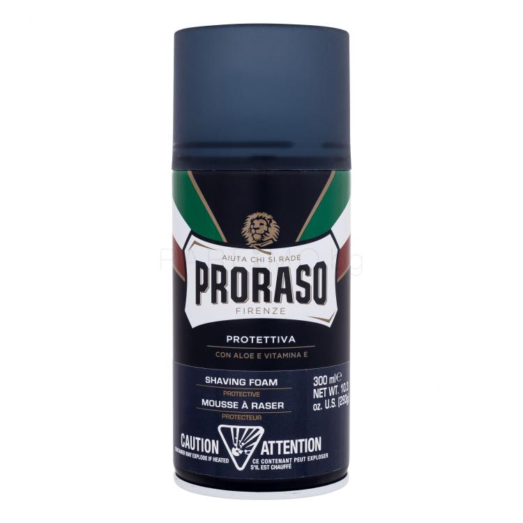PRORASO Blue Shaving Foam Пяна за бръснене за мъже 300 ml