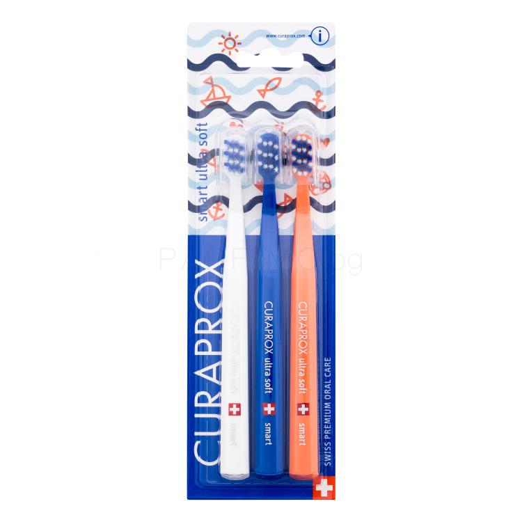 Curaprox Smart Ultra Soft Trio Sailing Limited Edition Четка за зъби Комплект