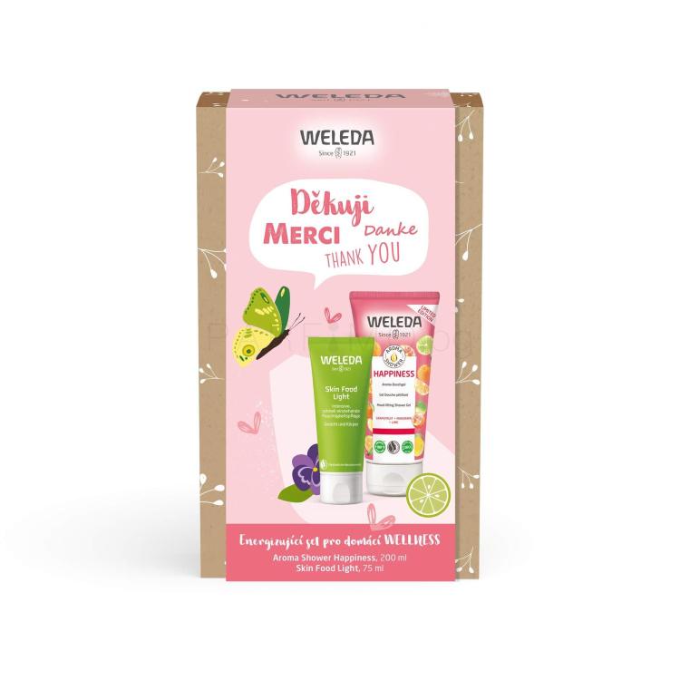 Weleda Aroma Shower Happiness Подаръчен комплект душ гел Aroma Shower Happiness 200 ml + крем за лице и тяло Skin Food Light Face and Body Cream 75 ml