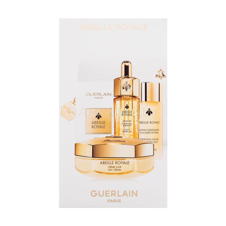 Guerlain Abeille Royale Day Cream Age-Defying Programme Подаръчен комплект дневен крем за лице Abeille Royale Day Cream 50 ml + тоник за лице Abeille Royale Fortifying Lotion With Royal Jelly 40 ml + масло за лице Abeille Royale Advanced Youth Watery Oil 15 ml + серум за лице Abeille Royale Double R
