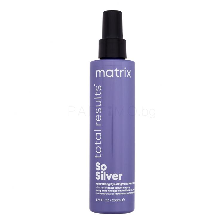 Matrix So Silver All-In-One Toning Leave-In Spray Грижа „без отмиване“ за жени 200 ml