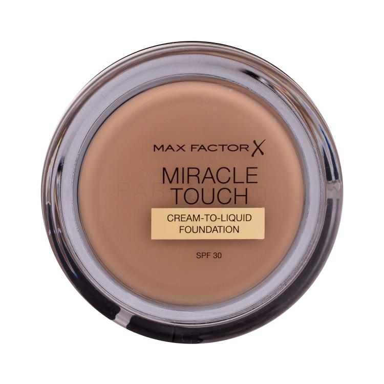 Max Factor Miracle Touch Cream-To-Liquid SPF30 Фон дьо тен за жени 11,5 гр Нюанс 080 Bronze