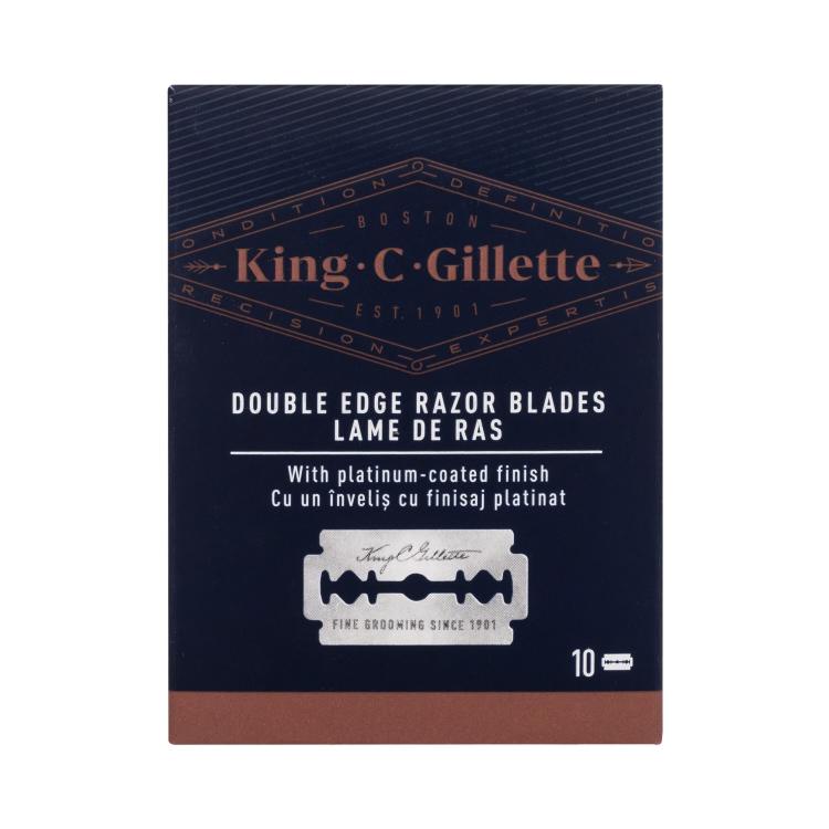 Gillette King C. Double Edge Safety Razor Blades Резервни ножчета за мъже Комплект
