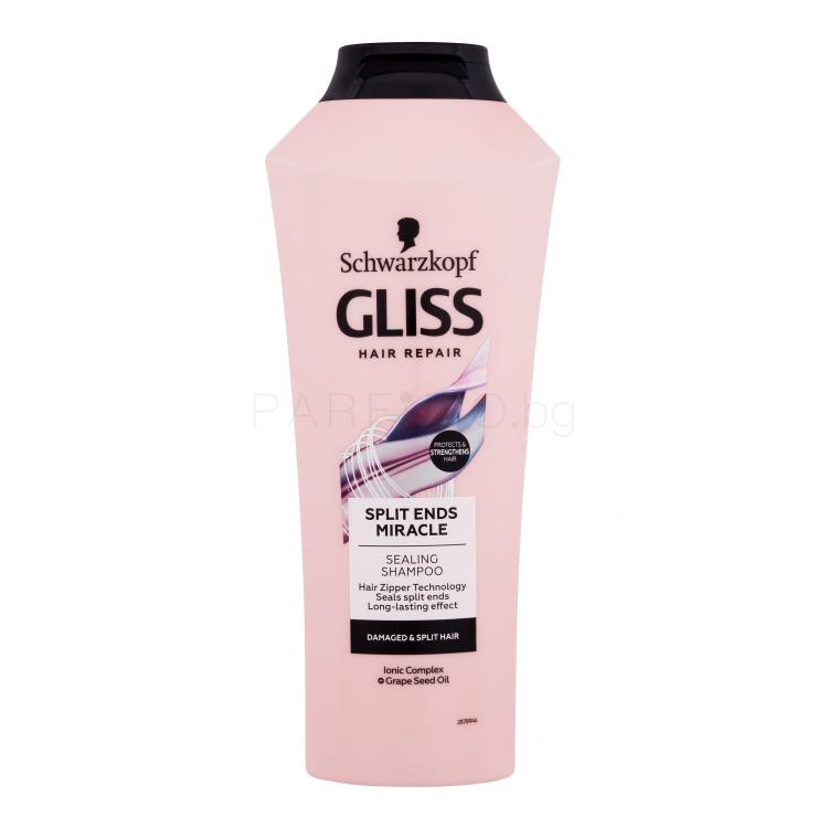 Schwarzkopf Gliss Split Ends Miracle Sealing Shampoo Шампоан за жени 400 ml