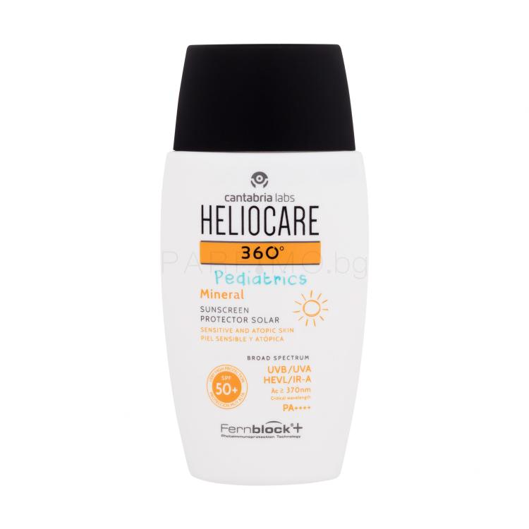 Heliocare 360° Pediatrics Mineral SPF50+ Слънцезащитна козметика за тяло за деца 50 ml