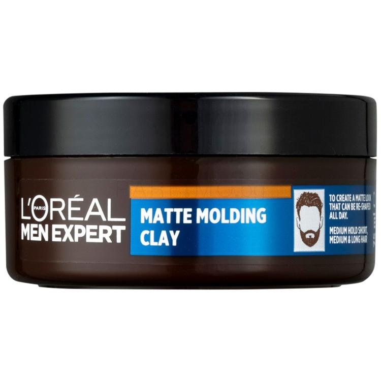 L&#039;Oréal Paris Men Expert Barber Club Messy Hair Molding Clay Крем за коса за мъже 75 ml