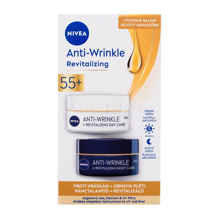 Nivea Anti-Wrinkle Revitalizing Подаръчен комплект дневен крем за лице Anti-Wrinkle Revitalizing Day Care 50 ml + нощен крем за лице Anti-Wrinkle Revitalizing Night Care 50 ml
