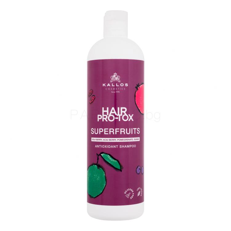 Kallos Cosmetics Hair Pro-Tox Superfruits Antioxidant Shampoo Шампоан за жени 500 ml