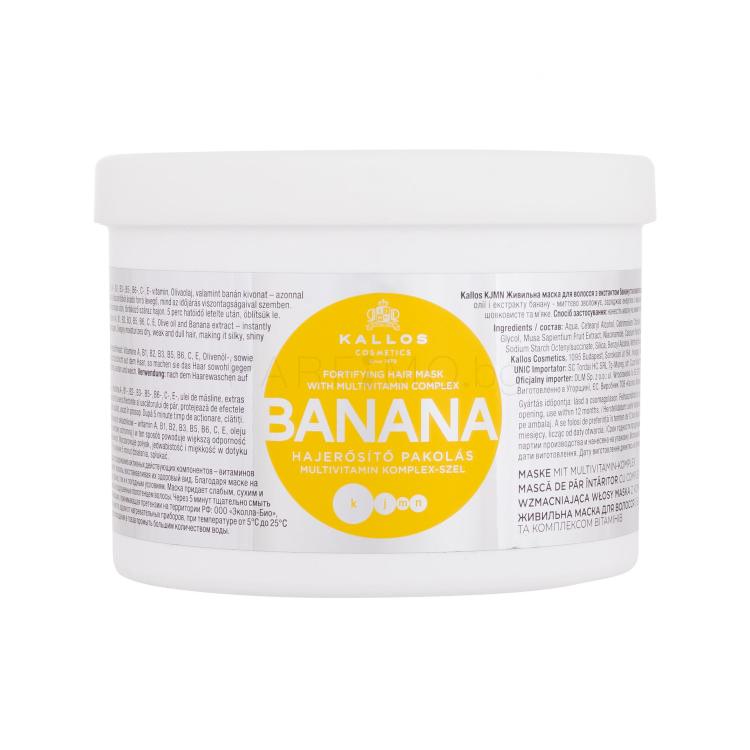 Kallos Cosmetics Banana Маска за коса за жени 500 ml