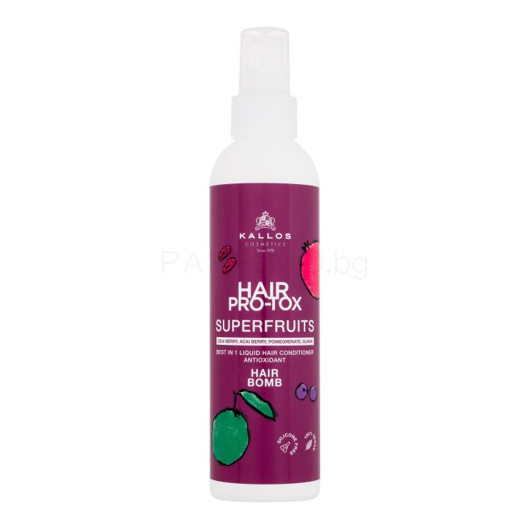 Kallos Cosmetics Hair Pro-Tox Superfruits Hair Bomb Балсам за коса за жени 200 ml