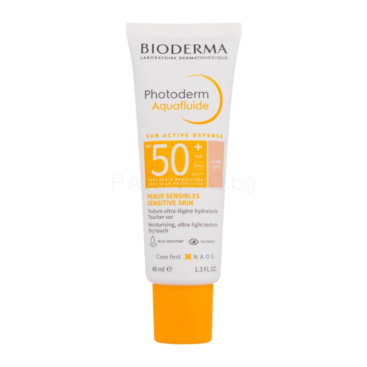 BIODERMA Photoderm Aquafluid Tinted SPF50+ Слънцезащитен продукт за лице 40 ml Нюанс Light