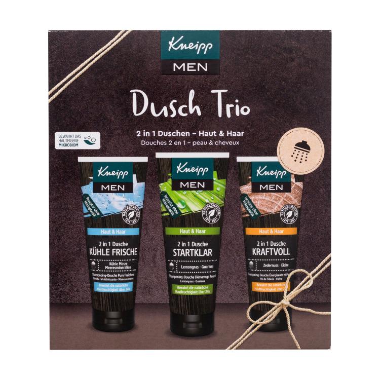 Kneipp Men Shower Trio Подаръчен комплект душ гел Men 2 In 1 Ready To Go 75 ml + душ гел 2 In 1 Cool Freshness 75 ml + душ гел 2 In 1 Powerful 75 ml