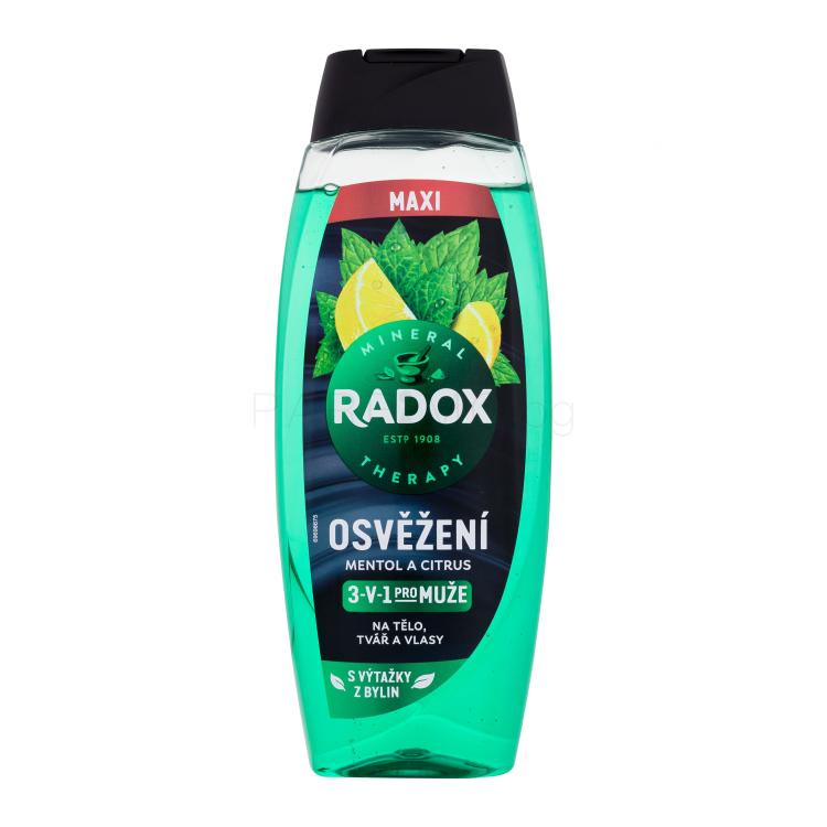 Radox Refreshment Menthol And Citrus 3-in-1 Shower Gel Душ гел за мъже 450 ml