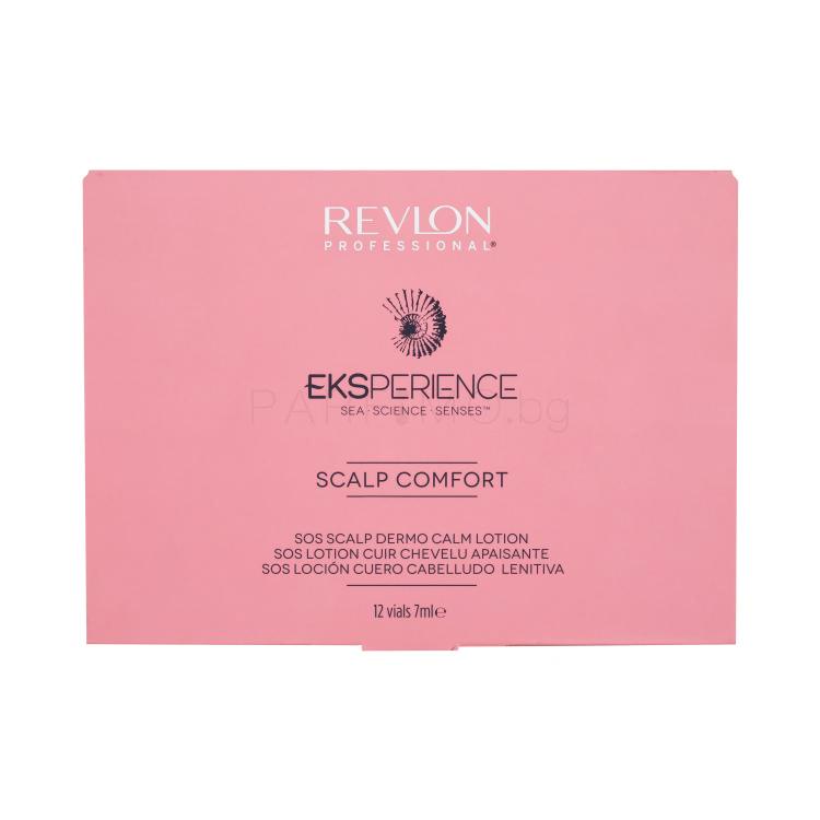 Revlon Professional Eksperience Scalp Comfort SOS Dermo Calm Lotion Грижа „без отмиване“ за жени 12x7 ml увредена кутия