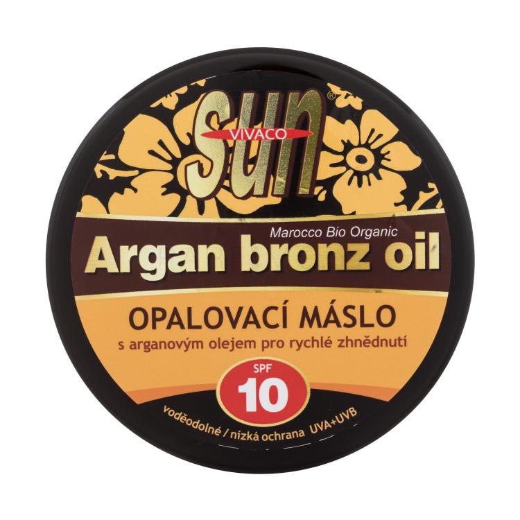 Vivaco Sun Argan Bronz Oil Suntan Butter SPF10 Слънцезащитна козметика за тяло 200 ml