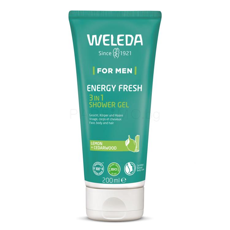 Weleda For Men Energy Fresh 3in1 Душ гел за мъже 200 ml