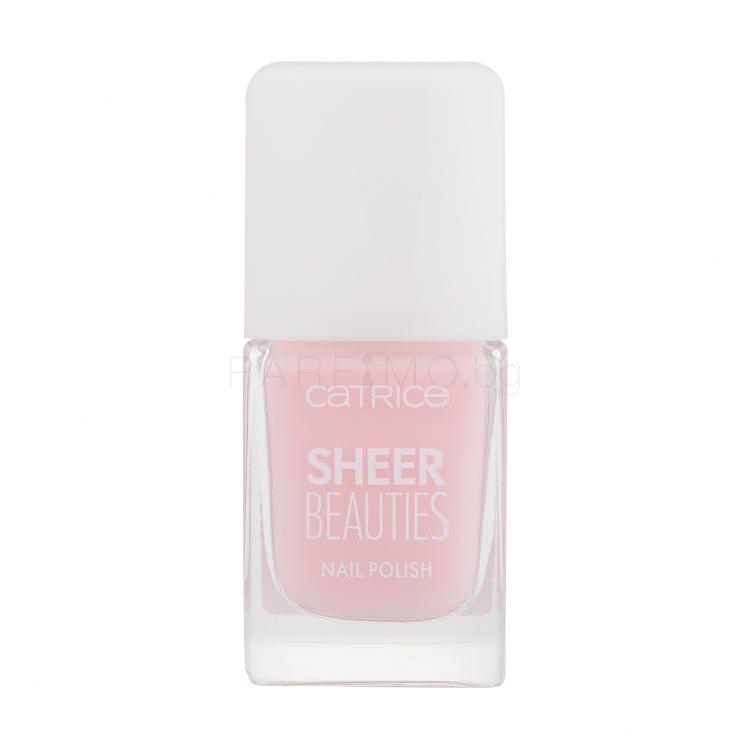 Catrice Sheer Beauties Nail Polish Лак за нокти за жени 10,5 ml Нюанс 040 Fluffy Cotton Candy