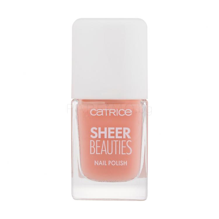 Catrice Sheer Beauties Nail Polish Лак за нокти за жени 10,5 ml Нюанс 050 Peach For The Stars