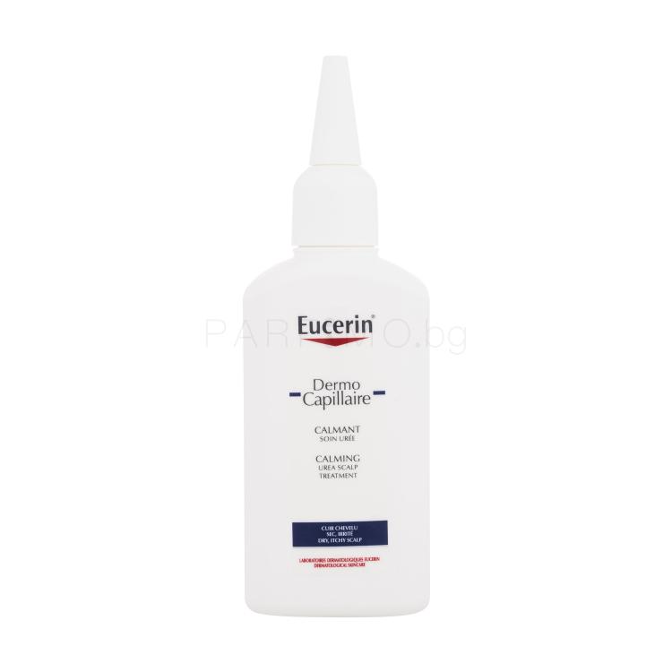 Eucerin DermoCapillaire Calming Urea Scalp Treatment Грижа „без отмиване“ за жени 100 ml увредена кутия