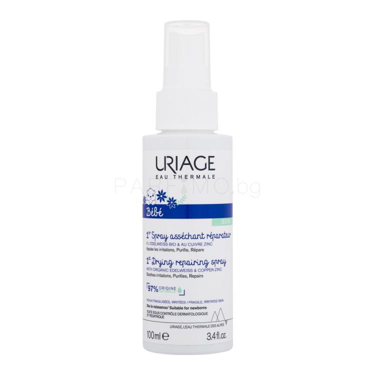 Uriage Bébé 1st Drying Repairing Spray Ароматна вода за тяло за деца 100 ml