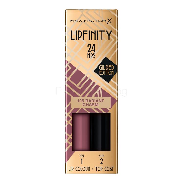 Max Factor Lipfinity 24HRS Lip Colour Червило за жени 4,2 гр Нюанс 105 Radiant Charm