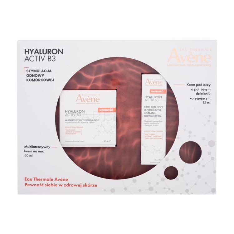 Avene Hyaluron Activ B3 Подаръчен комплект нощен крем за лице Hyaluron Activ B3 Multi-Intensive Night Cream 40 ml + околоочен крем Hyaluron Activ B3 Triple Correction Eye Cream 15 ml
