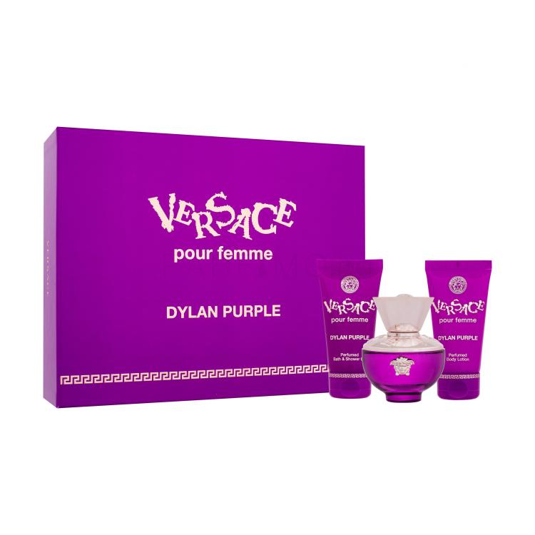 Versace Pour Femme Dylan Purple Подаръчен комплект EDP 50 ml + душ гел 50 ml + лосион за тяло 50 ml