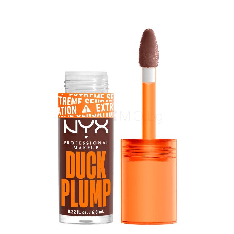 NYX Professional Makeup Duck Plump Блясък за устни за жени 6,8 ml Нюанс 15 Twice The Spice